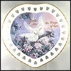 Tender Hearts - Gentle Are The Wings Of Love Collector Plate by Lena Liu MAIN