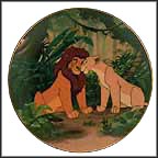 Courting The Future King Collector Plate by Disney Studio Artists MAIN