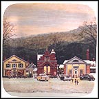 The Country Store: Town Office & Bank Collector Plate by Norman Rockwell MAIN