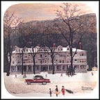 The Red Lion Inn Collector Plate by Norman Rockwell MAIN
