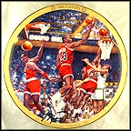 1986 Playoffs Collector Plate by Chuck Gillies MAIN