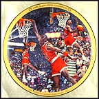 1988 Slam Dunk Champion Collector Plate by Chuck Gillies MAIN