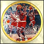 Career High 69 In Overtime Collector Plate by Chuck Gillies MAIN