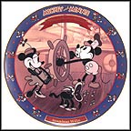 Steamboat Willie 1928 Collector Plate by Disney Studio Artists MAIN