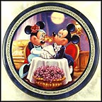 Mickey And Minnie's Minnie's Moonlit Dinner Collector Plate by Disney Studio Artists MAIN