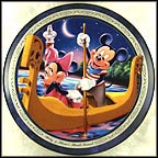 Mickey And Minnie's Moonlit Serenade Collector Plate by Disney Studio Artists MAIN