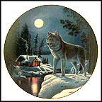 Snowy Lookout Collector Plate by Don Ningewance MAIN