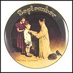 September: Ready For The World Collector Plate by Norman Rockwell MAIN