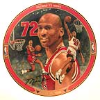 Record 72 Wins Collector Plate by Glenn Green MAIN