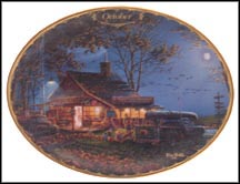 October - Autumn Traditions Collector Plate by Terry Redlin MAIN