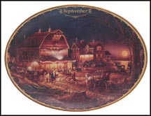 September - Harvest Moon Ball Collector Plate by Terry Redlin MAIN