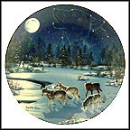 Midnight Track Collector Plate by Cynthie Fisher MAIN
