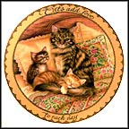 Cats Add Love To Each Day Collector Plate by Karen Murray MAIN