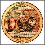 Home Is Where The Cat Is Collector Plate by Karen Murray MAIN