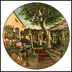 Cozy Courtyard Collector Plate by Dave Henderson MAIN