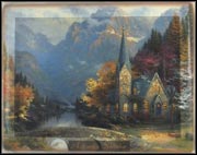 Autumn - The Mountain Chapel Collector Plate by Thomas Kinkade MAIN