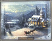 Winter - Sunday Evening Sleigh Ride Collector Plate by Thomas Kinkade MAIN