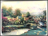Lamplight County Collector Plate by Thomas Kinkade MAIN
