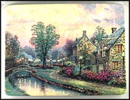 Lamplight Lane Collector Plate by Thomas Kinkade MAIN