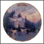 December - Victorian Christmas Collector Plate by Thomas Kinkade MAIN