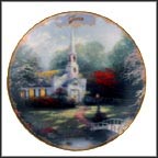 June - Hometown Chapel Collector Plate by Thomas Kinkade MAIN