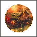 November - Autumn At Ashley's Cottage Collector Plate by Thomas Kinkade MAIN