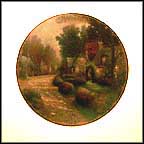 September - Cobblestone Lane Collector Plate by Thomas Kinkade MAIN