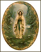 Our Lady Of Lourdes Collector Plate by Hector Garrido MAIN