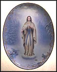 Virgin Of The Poor Collector Plate by Hector Garrido MAIN