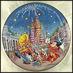 A Birthday Celebration Collector Plate by Disney Studio Artists MAIN