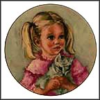 Jennifer And Jenny Fur Collector Plate by Marien Carlsen MAIN