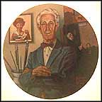 Tribute To Norman Rockwell Collector Plate by Robert Charles Howe MAIN