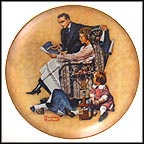 Planning Mother's New House Collector Plate by Norman Rockwell MAIN