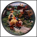 Bringing Home The Harvest Collector Plate by Natalya V. Leonova MAIN