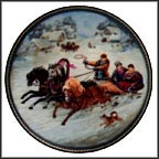 A Winter Sleigh Ride Collector Plate by Natalya V. Leonova MAIN