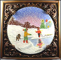 Scene From Childhood Collector Plate by Dominic John Mingolla MAIN