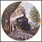 Morning At The Depot Collector Plate by Theodore A. Xaras MAIN
