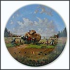 In The Fields At Harvest Time Collector Plate by Christian Lückel MAIN