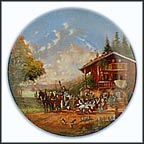 Stop At The Village Inn Collector Plate by Christian Lückel MAIN