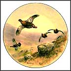 Red Grouse Collector Plate by Rodger McPhail MAIN