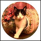 Peek-A-Boo Kitty Collector Plate by Ron Iverson MAIN