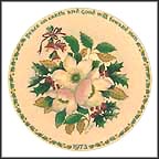 Christmas Rose Collector Plate MAIN