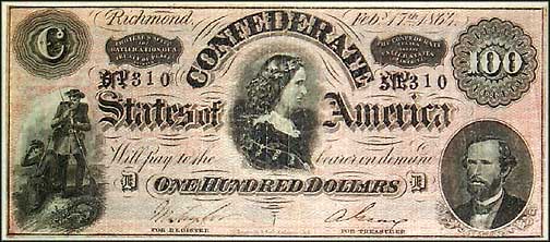 Confederate States of America $100 Note, 2/17/1864, Cat# 65-490 MAIN