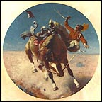 Cowboy Style Collector Plate by William R. Leigh MAIN