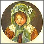 Sara In Green Bonnet Collector Plate by Mary Cassatt MAIN