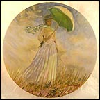 Woman With A Parasol Collector Plate by Claude Monet MAIN