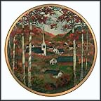 Autumn Village Collector Plate by Eric Sloane MAIN