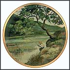 Fishing Collector Plate by Eric Sloane MAIN