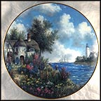 Sea Cliff Cottage Collector Plate by Dennis Patrick Lewan MAIN