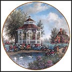 Garden Gazebo Collector Plate by Dennis Patrick Lewan MAIN